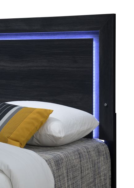 Colección de dormitorio Cosmo de 4 piezas - Cabecero LED