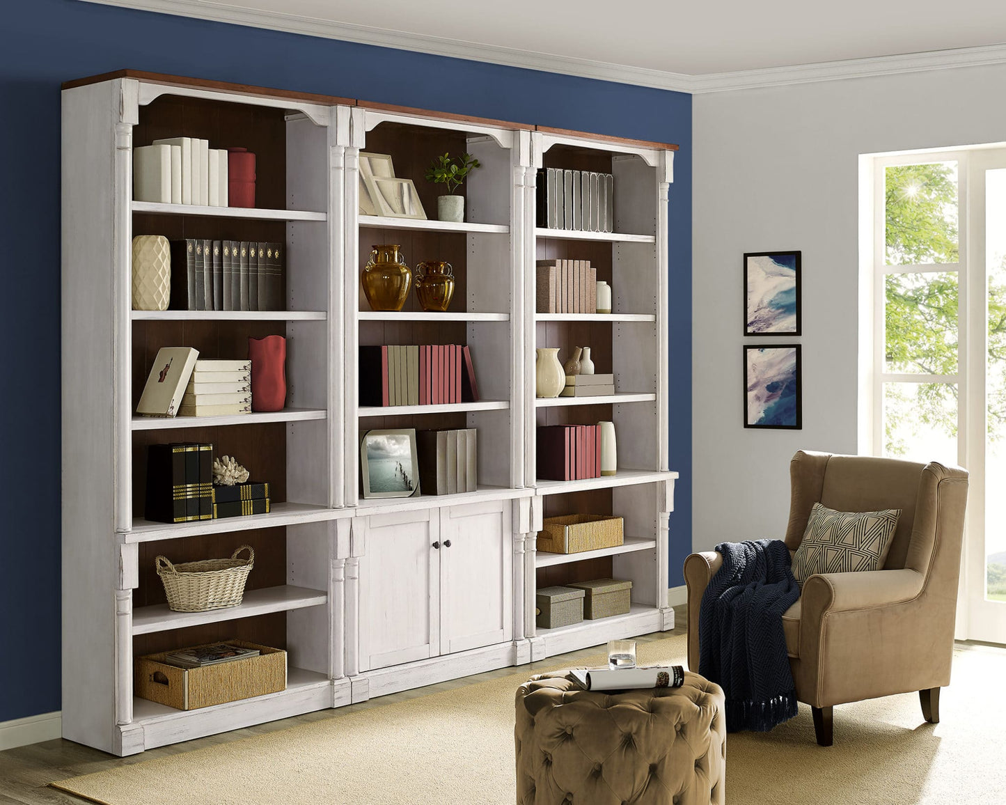 Durham 94″ Tall Bookcase - Martin Furniture