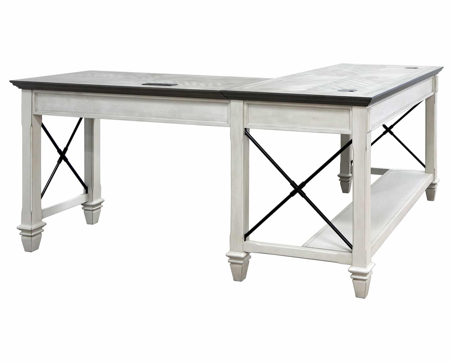 Hartford Office Collection - Vintage Linen White Finish