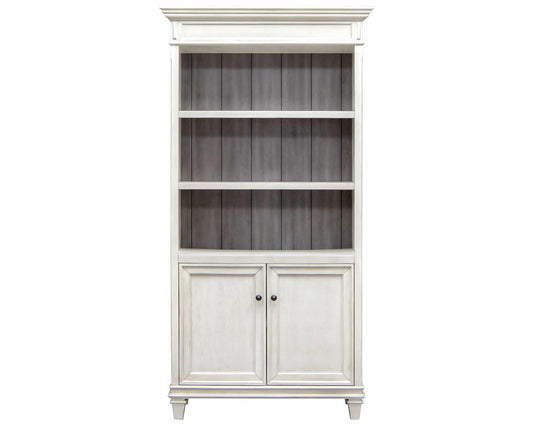 Hartford Lower Door Bookcase - Vintage White
