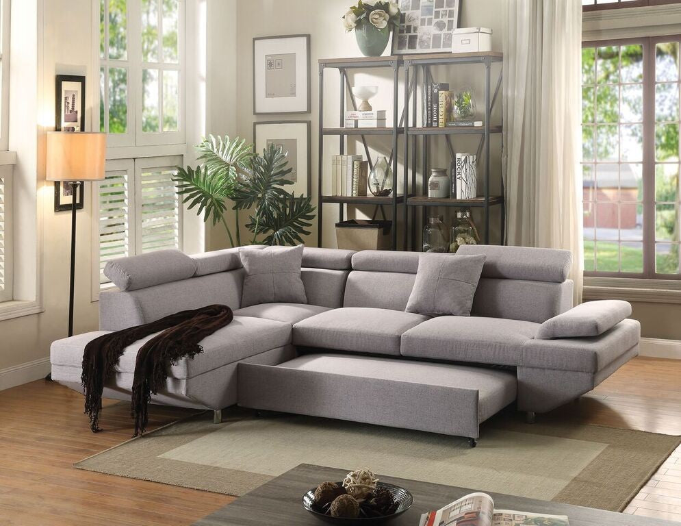 Acme Jemima Sectional 52990 w/Pull Out Sleeper