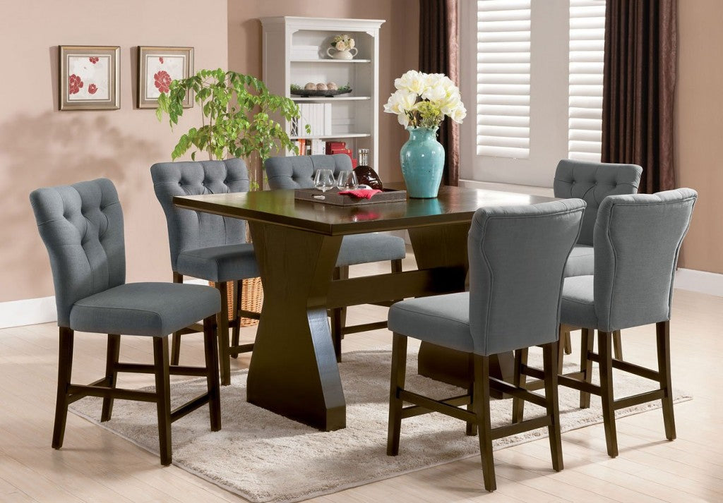 7 Pc Dining Set 71528 - Grey