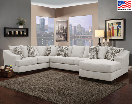 Comfort Industries Atlas - Seccional de 3 piezas - Living White