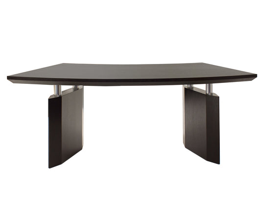 Escritorio curvo Bali de Sharelle Furnishings - Lacado blanco o wengué