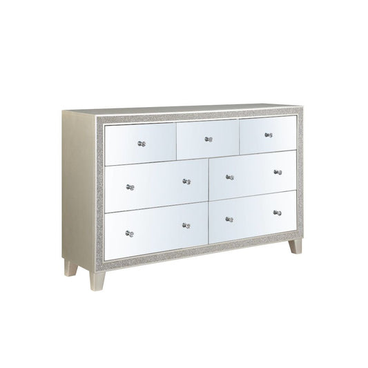 Acme BD00246 Silverfluff Mirrored Finish Dresser