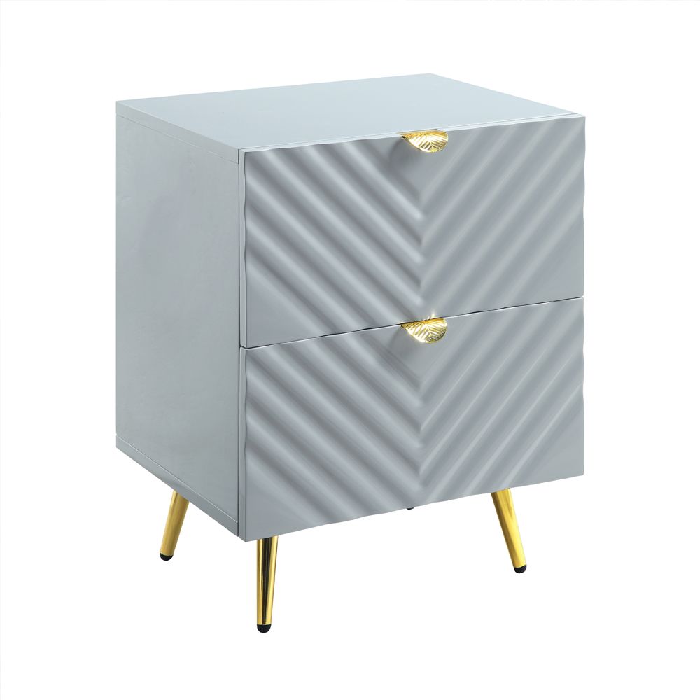 Gaines High Gloss Nightstand