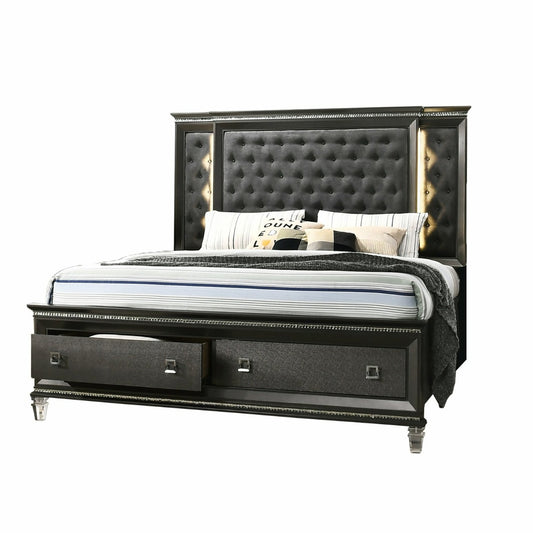 Margaret 4 Pc Bedroom Collection - Metallic Grey