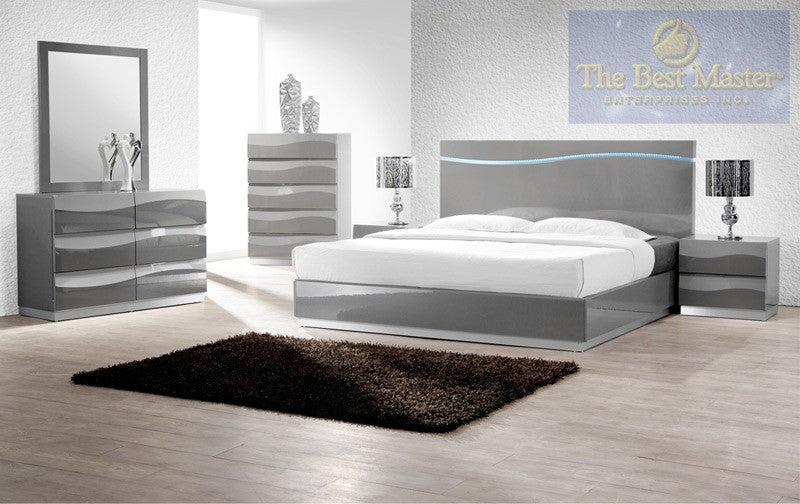 Leon 4 Pc Bedroom Set by Best Master - King Bed