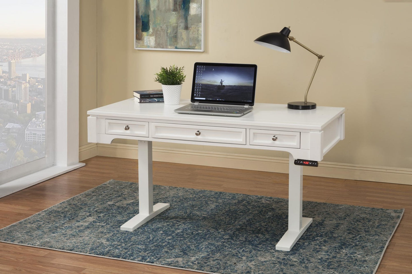 Boca Power Sit n Stand Desk - Parker House