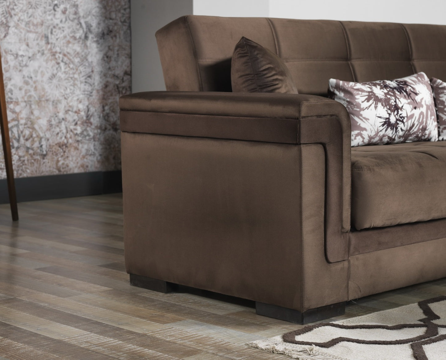 Seccional Convertible Bravo Vena Marrón