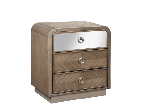 Cascade 3 Drawer Nightstand