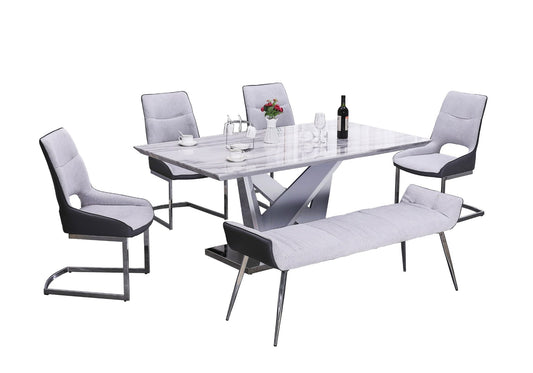 Odyssey 6 Pc Dining Collection - Marble Top