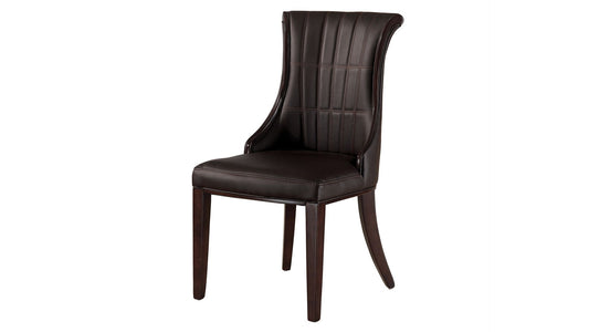 H7023 Dark Brown PU Side Chair