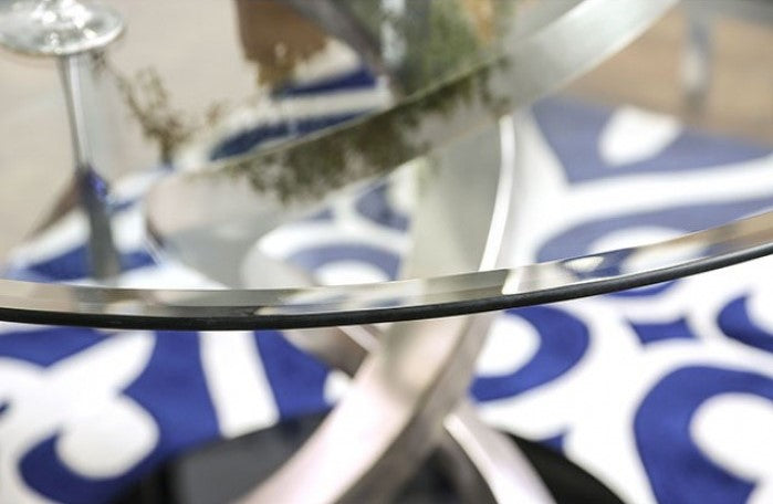 Roxo Dining Collection - Stainless Steel & Glass