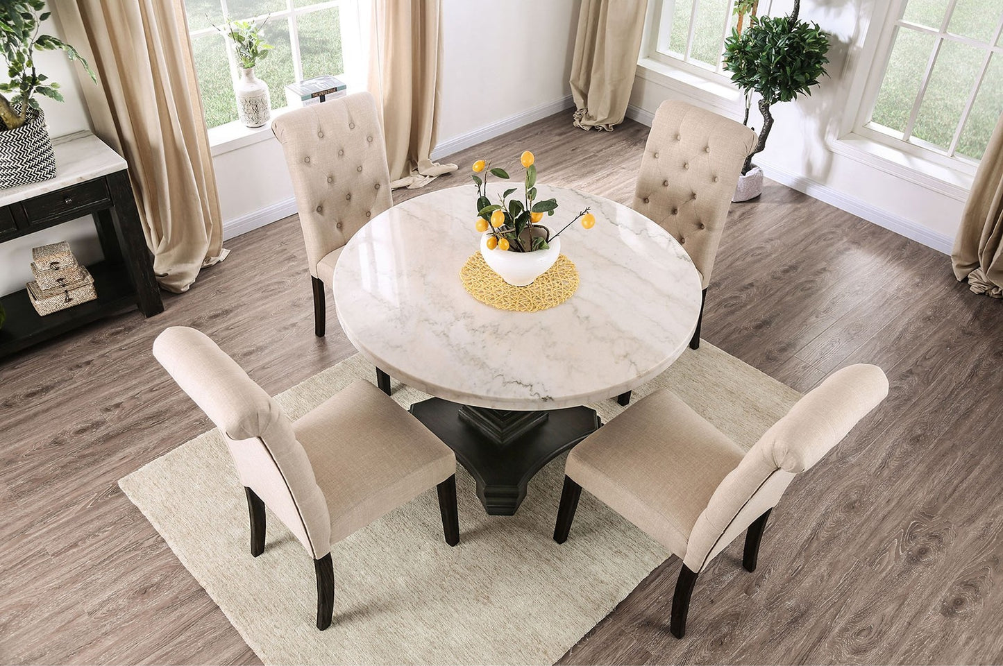 Elfredo 5 Pc Dining Collection - 3 Chair Choices