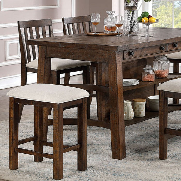 Fredonia 6 Pc Rustic Oak Dining Set