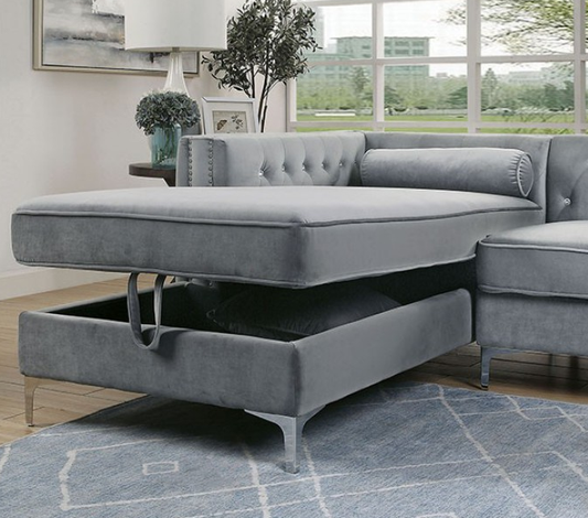 Furniture of America CM6652GY - Amie Sectional