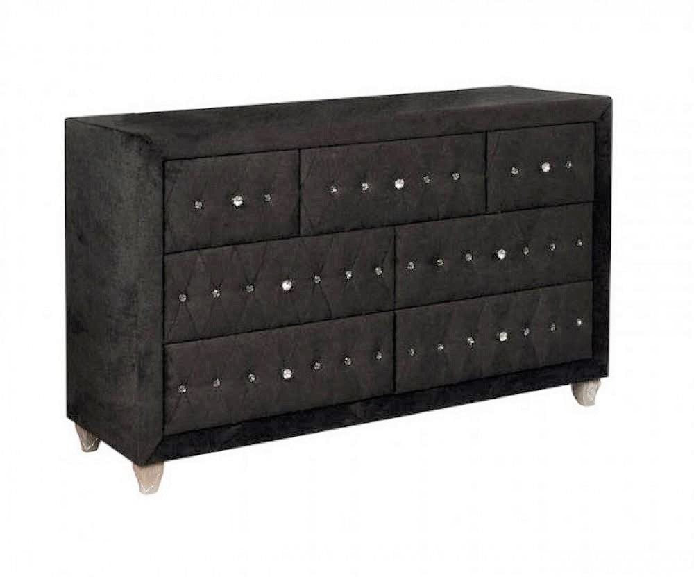 Nealyn Black 7-Drawer 60.88 in. Wide Dresser Nealyn Black 7-Drawer 60.88 in. Wide Dresser
