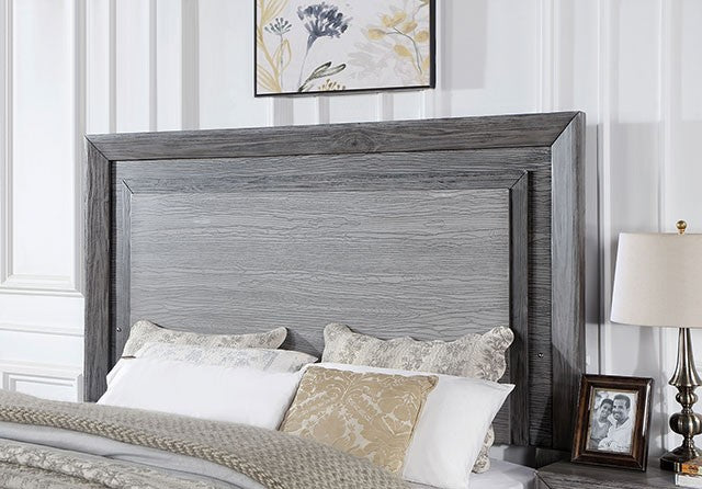 Raiden Gray Transitional CM7468GY Bedroom Set - LED Headboard