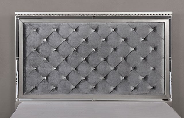Juego de dormitorio Belleterre en gris plateado de Furniture of America