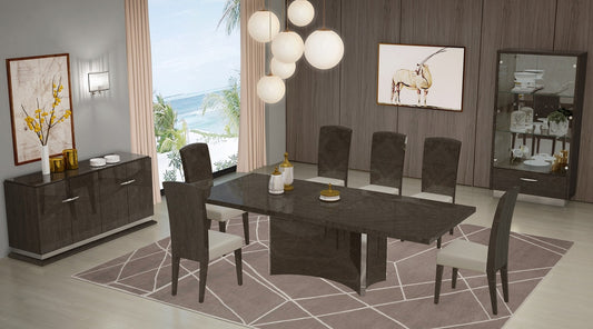 Global D845 Savona 7 Pc Dining Collection - Gray Finish