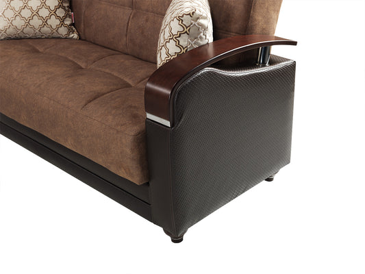 Daniella Sofabed Mocha - Made in Italy - Demka Furnishing