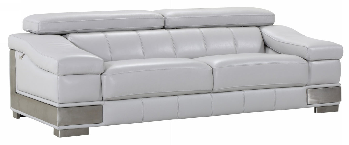 Global United 415 Shadow 3 Pc Sofa Set - Light Gray