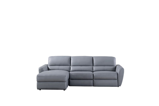 American Eagle EK-L8001R Seccional de cuero italiano de primera calidad - 2 colores