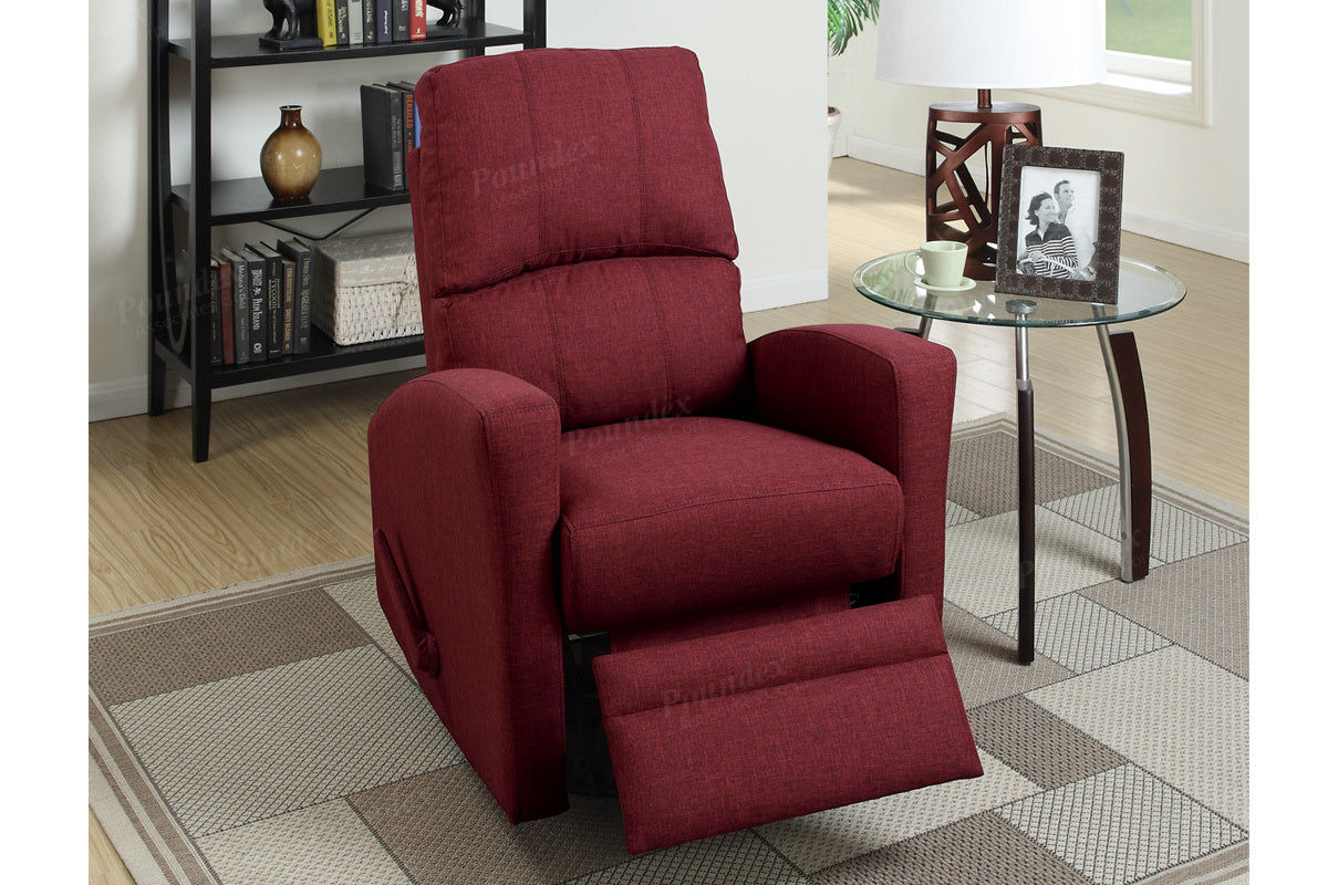 Sillón reclinable Palmer - Carmín o azul marino