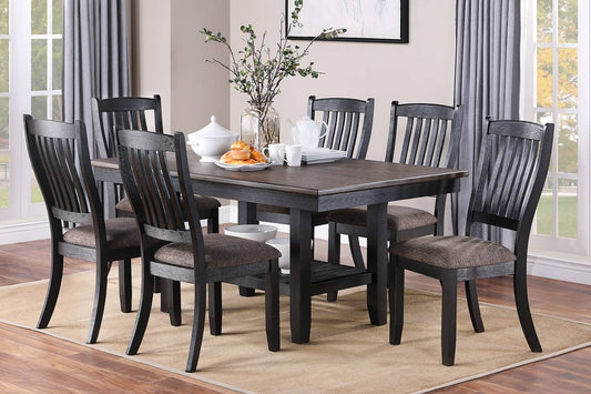 Texas F2438 Dining Set - Dark Coffee