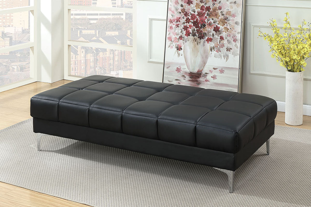 XL Cocktail Ottoman F7228- Black