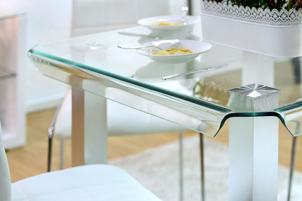 Richfield Dining Collection CM3362PT - Chrome & Glass
