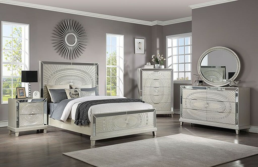 Valletta Glam Bedroom Collection - Champagne Finish