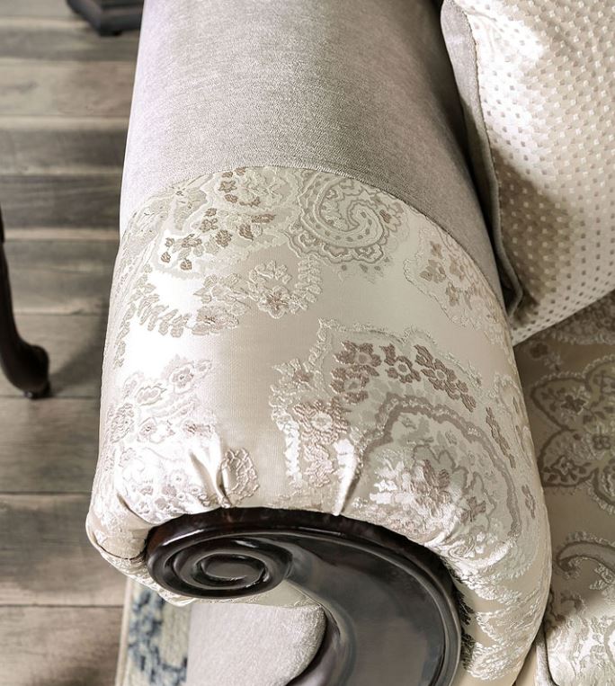 Newdale SM6425 Sofa & Loveseat - Ivory Chenille