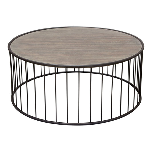 Gibson Grey Oak & Iron Occasional Tables by Diamond Sofa