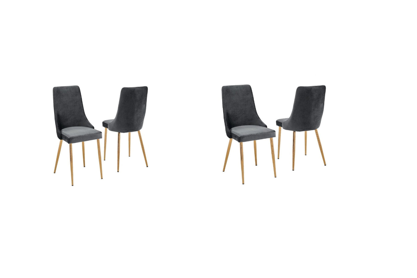 Classic 5 Pc Dining Set - Dark Grey Chairs