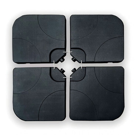 Glam Cantilver Umbrella & Base - Black & White