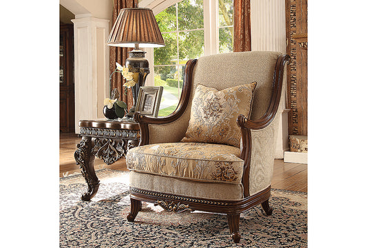 Homey Design HD-92 Dark Walnut Macedon Sofa Collection