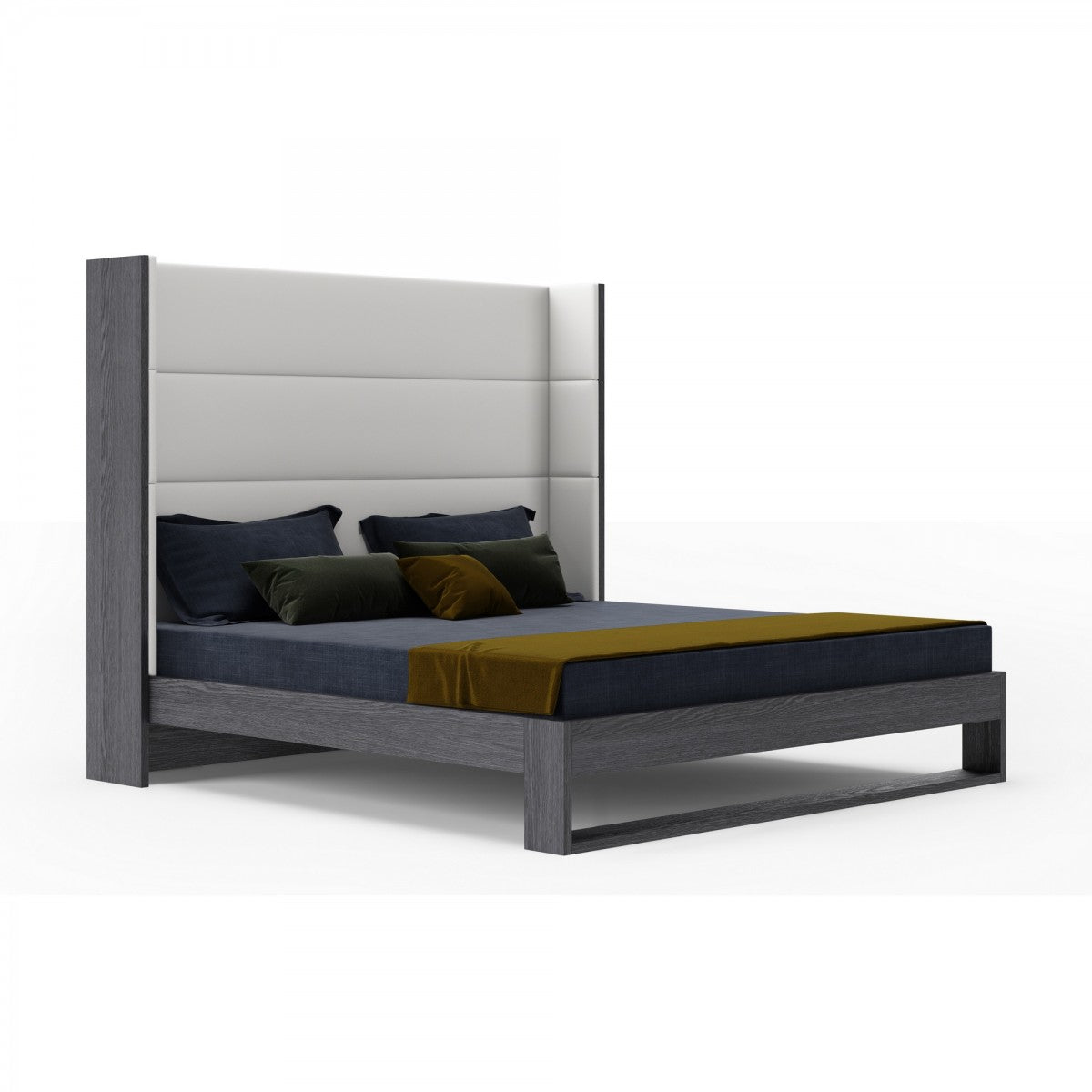 Modrest Heloise by VIG - Contemporary White Leather Bed