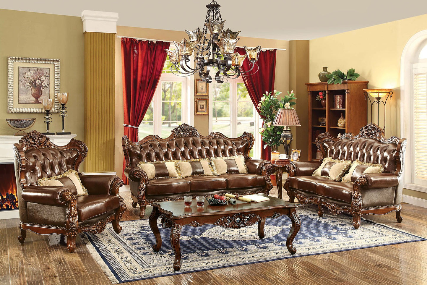 Colección de Sofás Jericho CM6786 - Estilo Tradicional