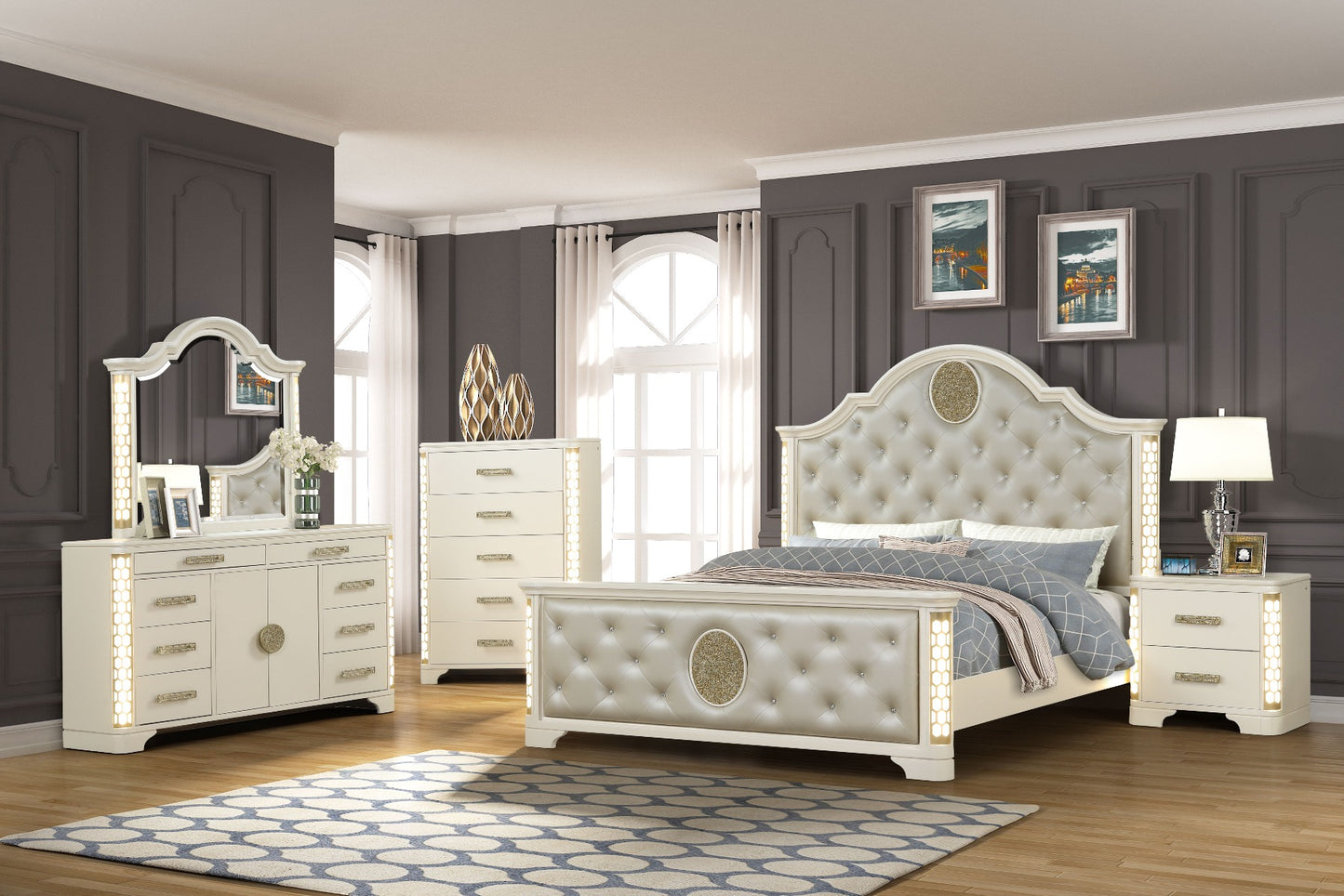 Jasmine 5 Pc Bedroom Set