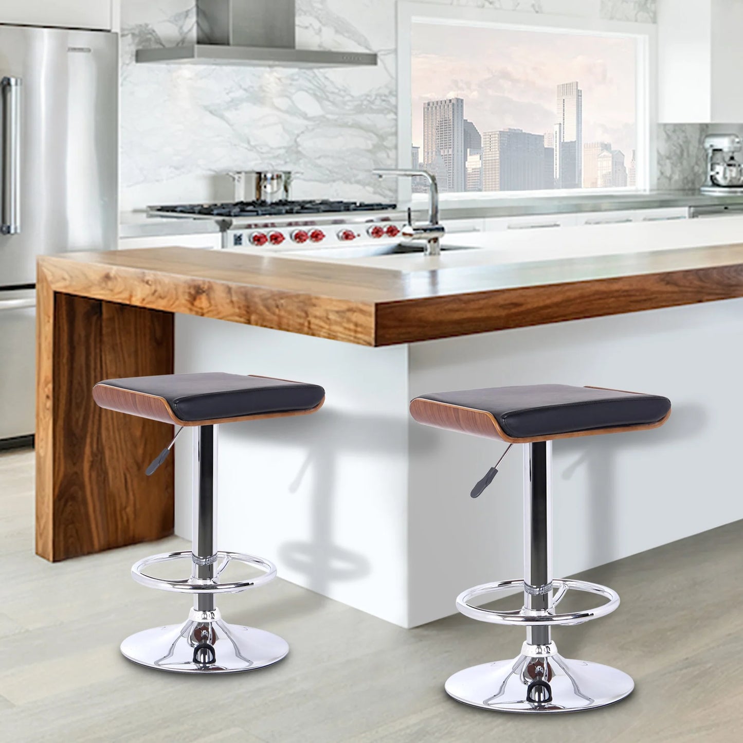 Java Backless Barstool by Armen Living - Black or Cream
