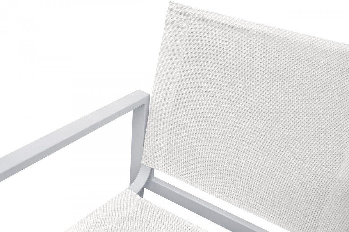 Colección de comedor al aire libre blanco moderno Renava Wake