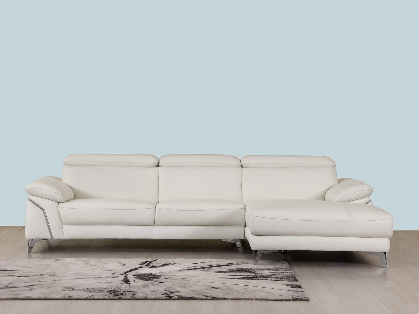 Global United 727 Ferrara Modern Sectional - Genuine Italian Leather