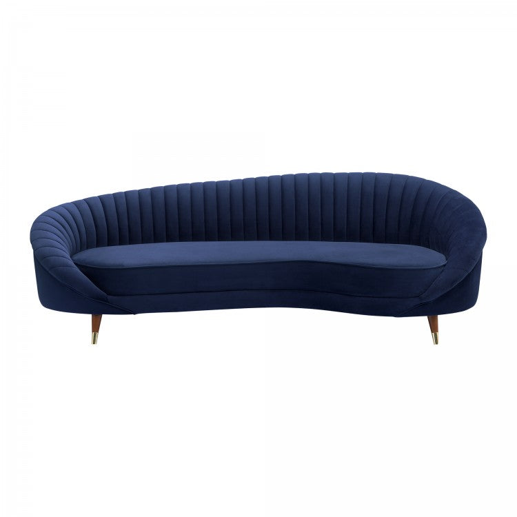 Sofá Armen Living Karisma - Terciopelo azul marino