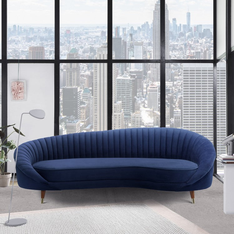 Sofá Armen Living Karisma - Terciopelo azul marino