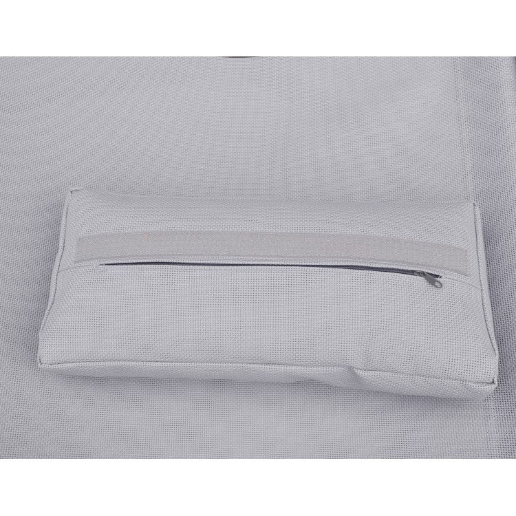 Wave Deck Chair - Gray Powdercoat