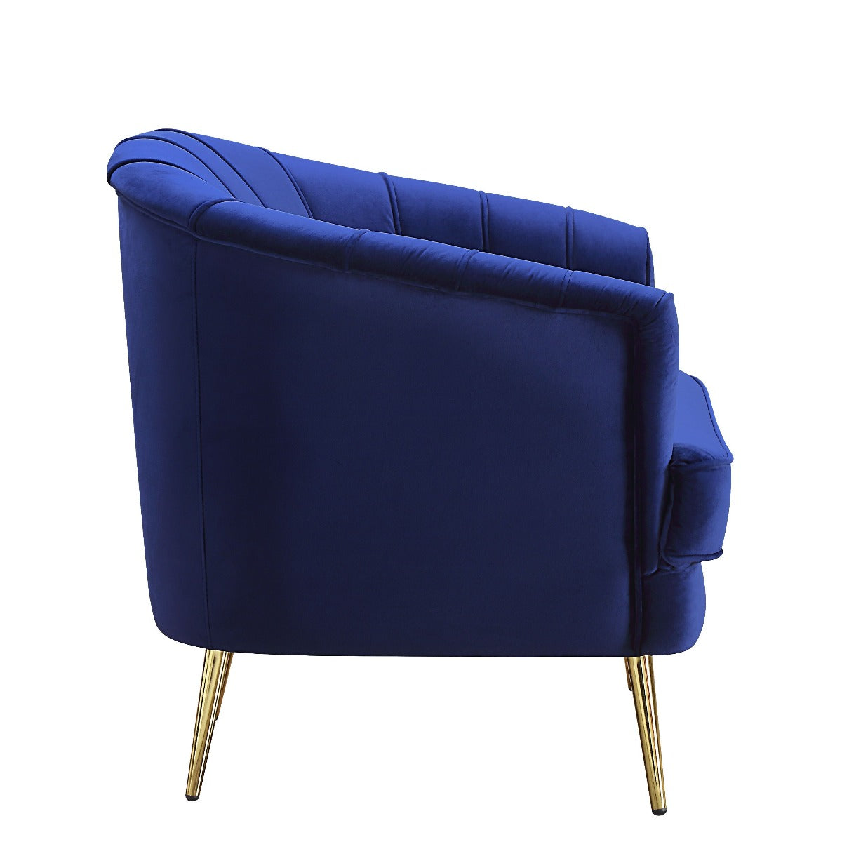 Sofá Eivor de terciopelo azul de Acme - Diseño exclusivo