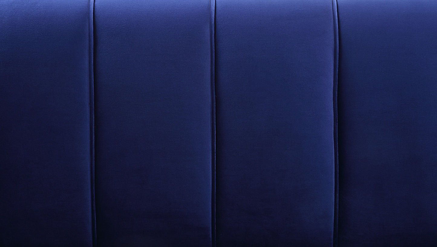 Sofá Eivor de terciopelo azul de Acme - Diseño exclusivo