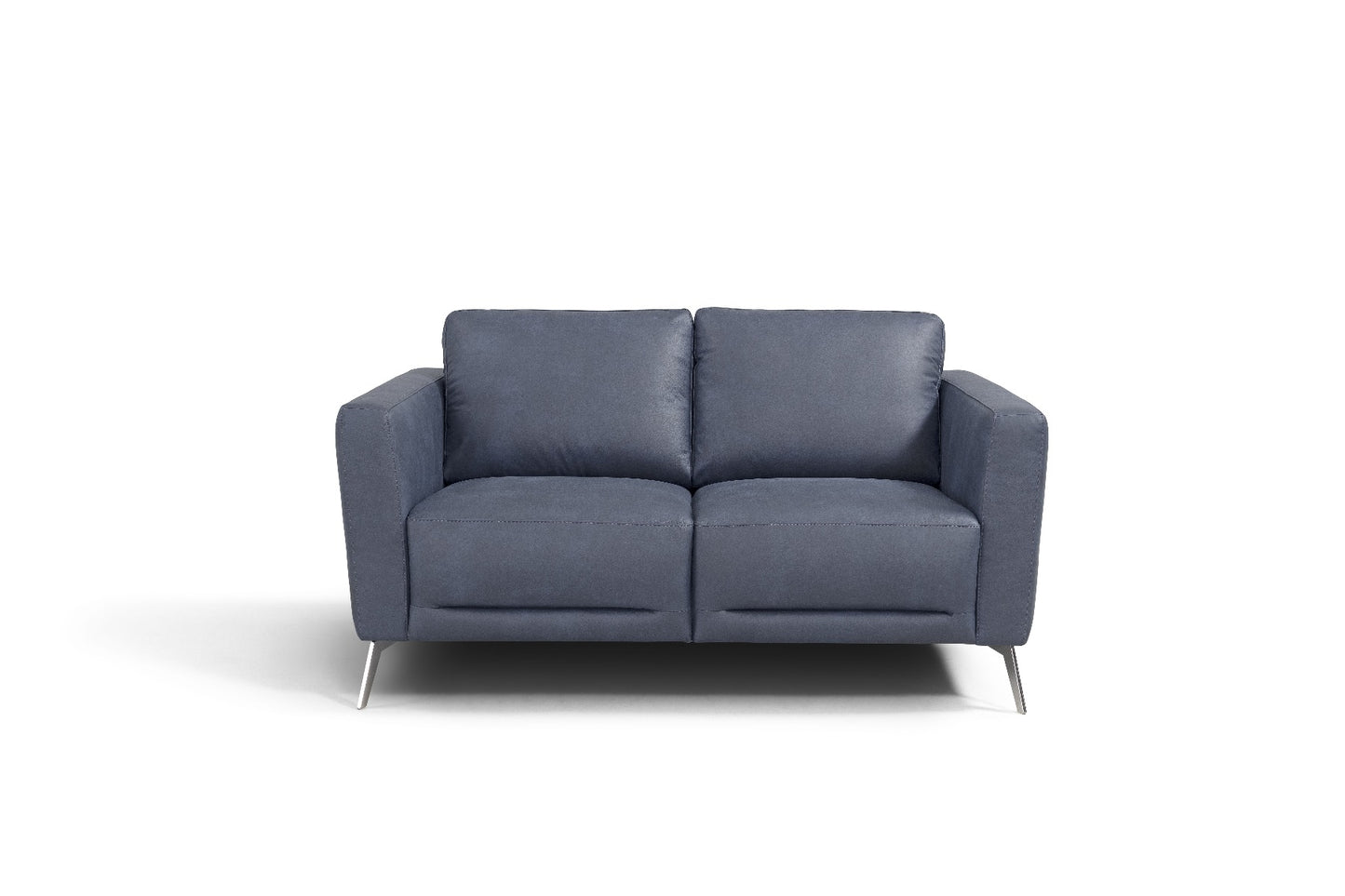 Astonic Blue Leather Loveseat LV00213